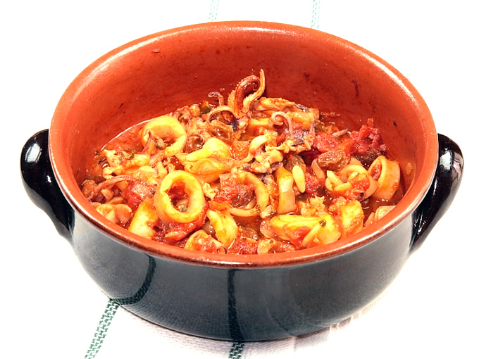 Cazuela de calamares