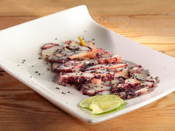 Carpaccio de pulpo